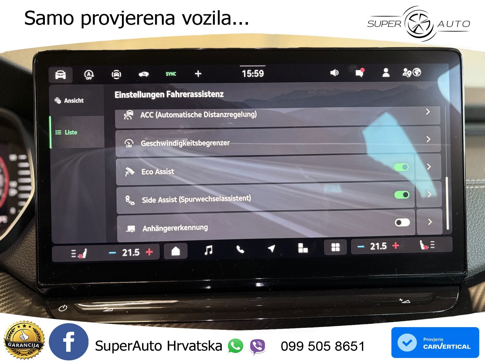 Škoda Octavia Combi 1.5 TSI (150 KS) DSG SportLine MATRIX+GR SJED+KAM