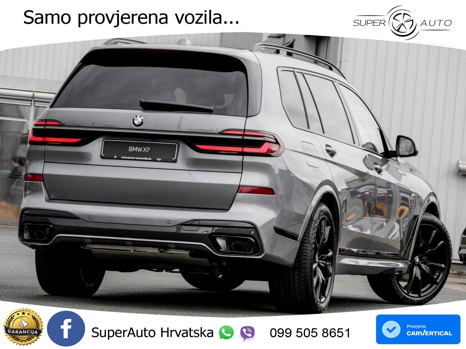 BMW X7 40d (352 KS) xDrive Steptronic M Sport ZRAČNI+ACC+GR SJED+KAM+PANO