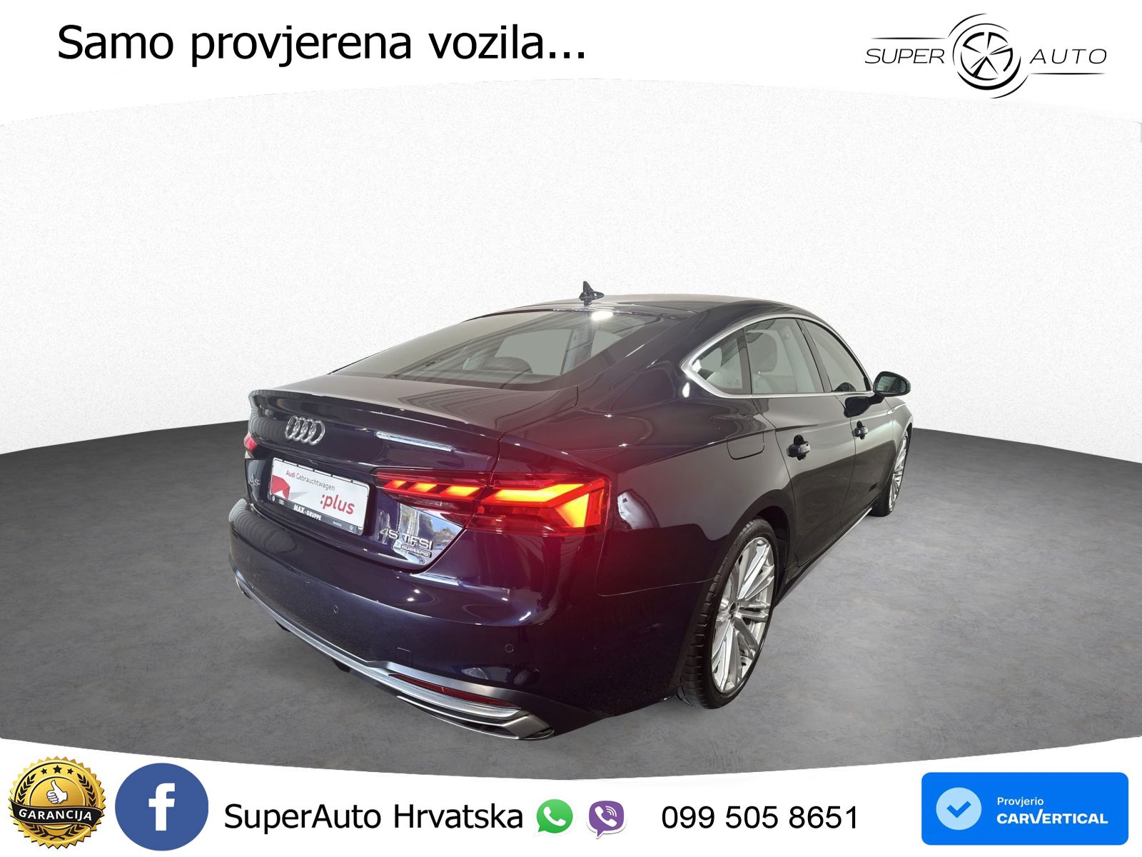 Audi A5 Sportback 45 TFSI (265 KS) quattro S tronic advanced