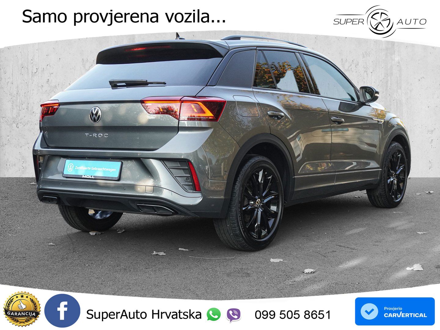 Volkswagen T-Roc 1.5 TSI (150 KS) DSG R-Line LED+GR SJED+ACC