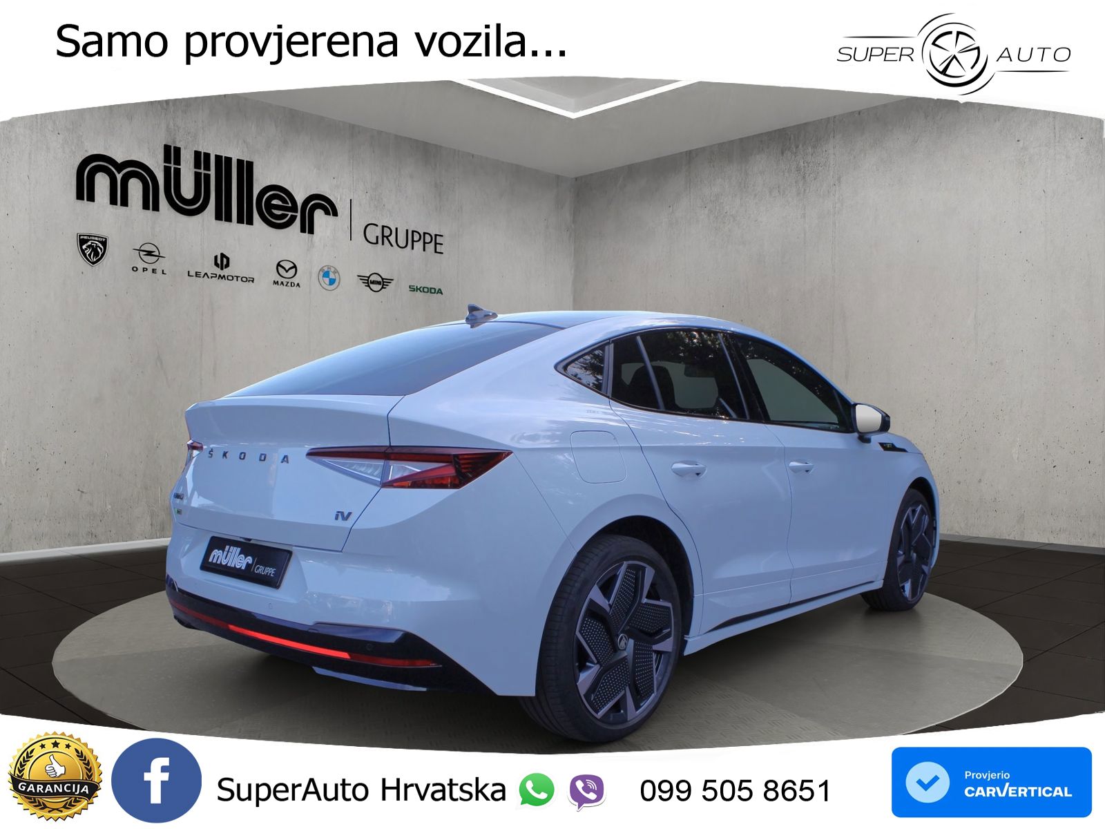 Škoda Enyaq Coupe iV RS 82 kWh (299 KS) AWD Lounge MATRIX+GR SJED+KAM