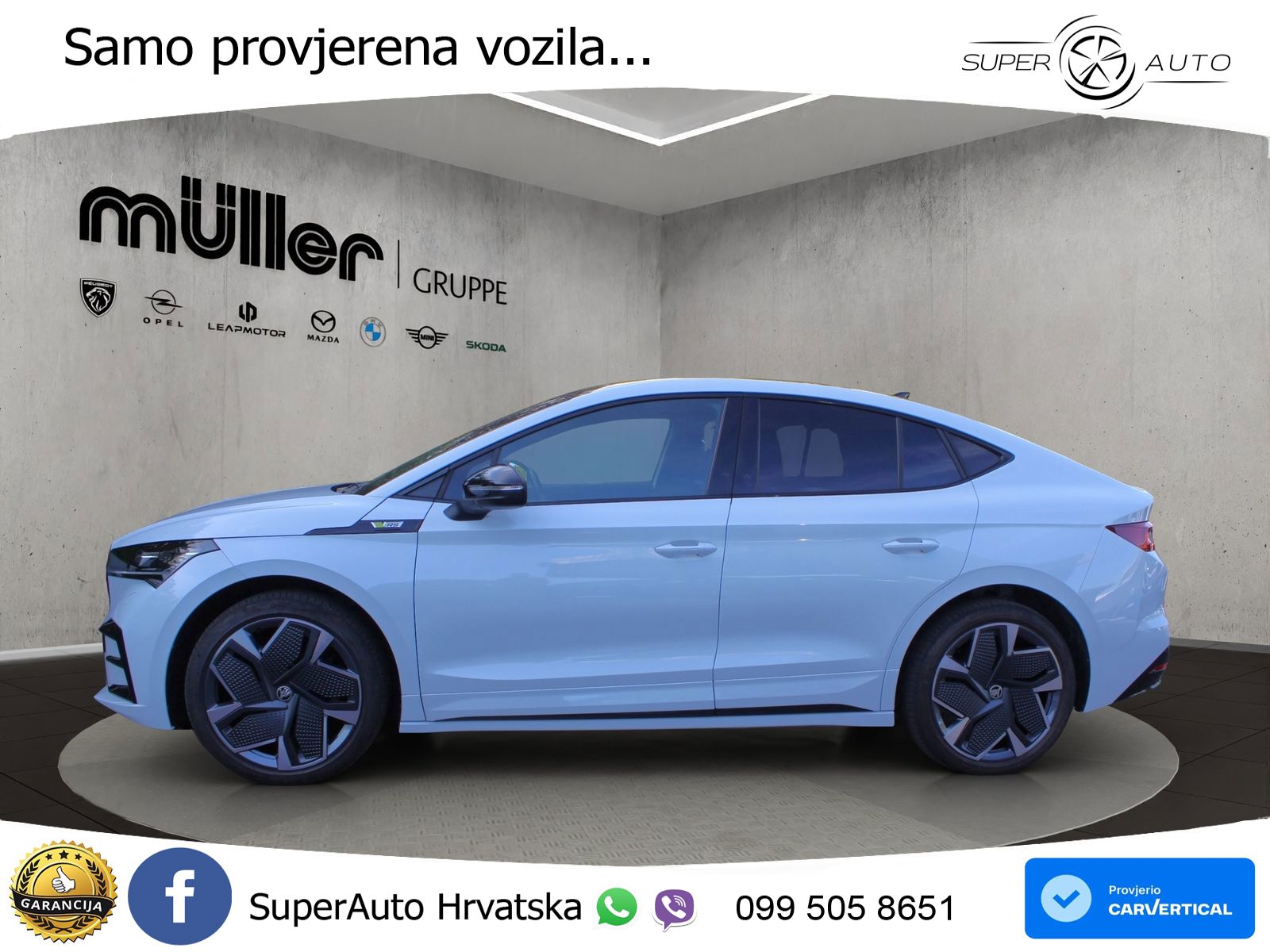 Škoda Enyaq Coupe iV RS 82 kWh (299 KS) AWD Lounge MATRIX+GR SJED+KAM