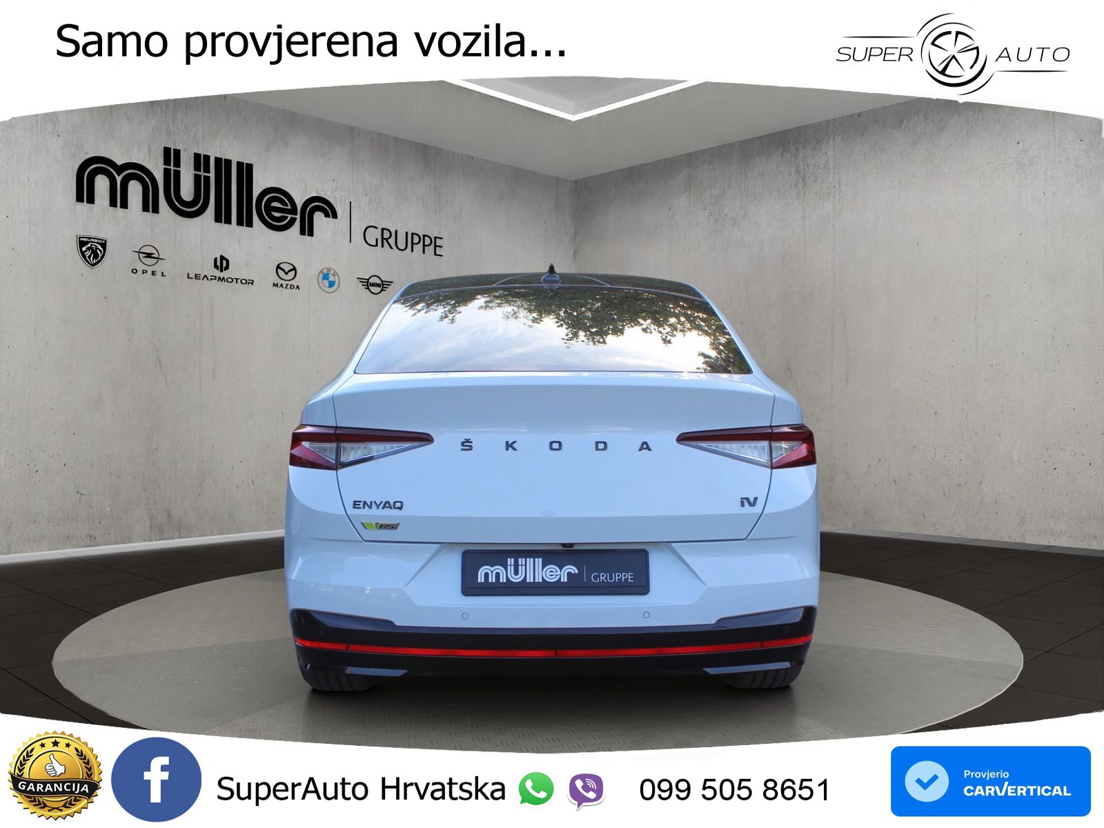 Škoda Enyaq Coupe iV RS 82 kWh (299 KS) AWD Lounge MATRIX+GR SJED+KAM