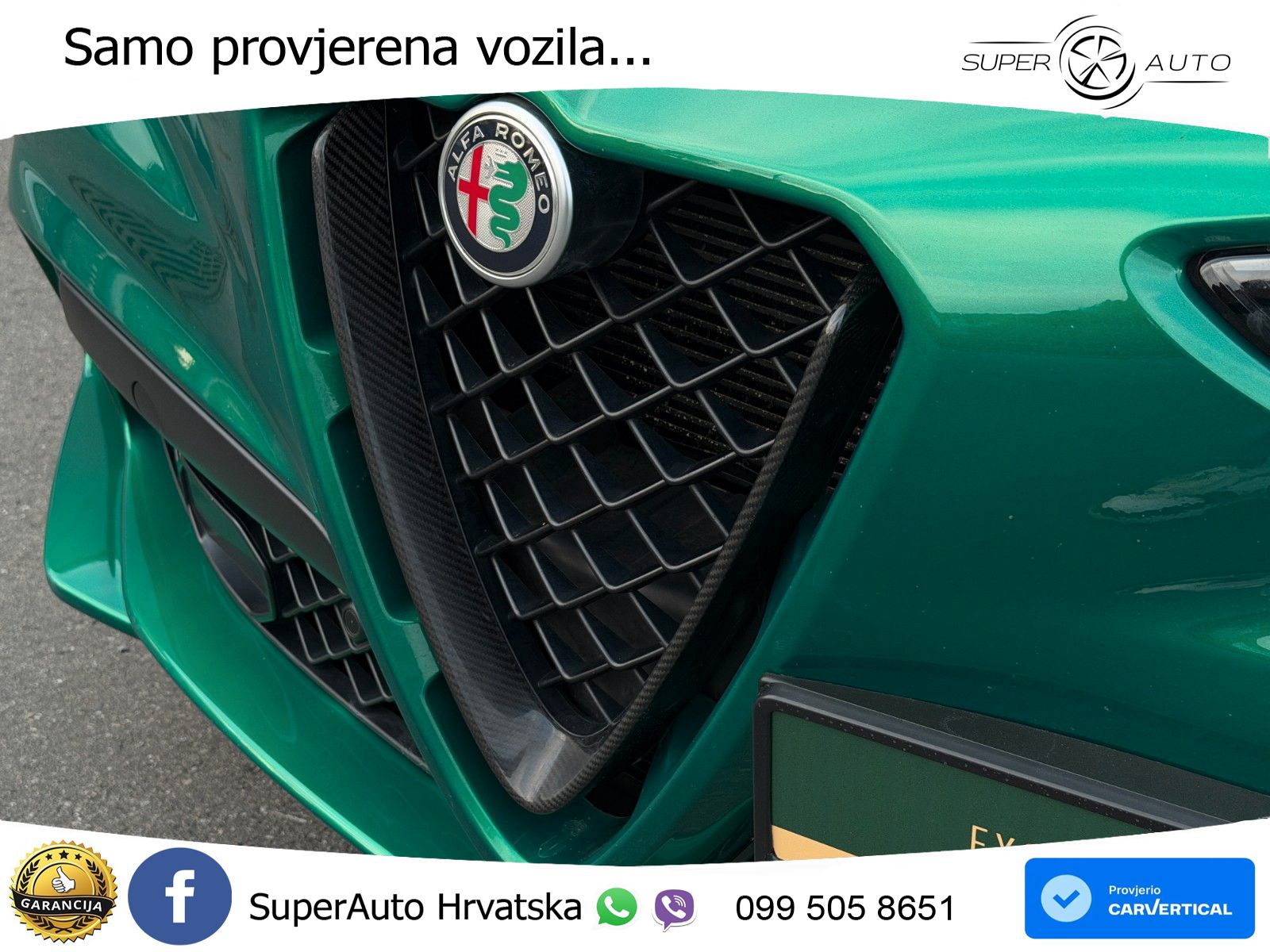 Alfa Romeo Stelvio Quadrifoglio 2.9 V6 Bi-Turbo (520 KS) Q4 Automatic LED+GR SJED+ACC