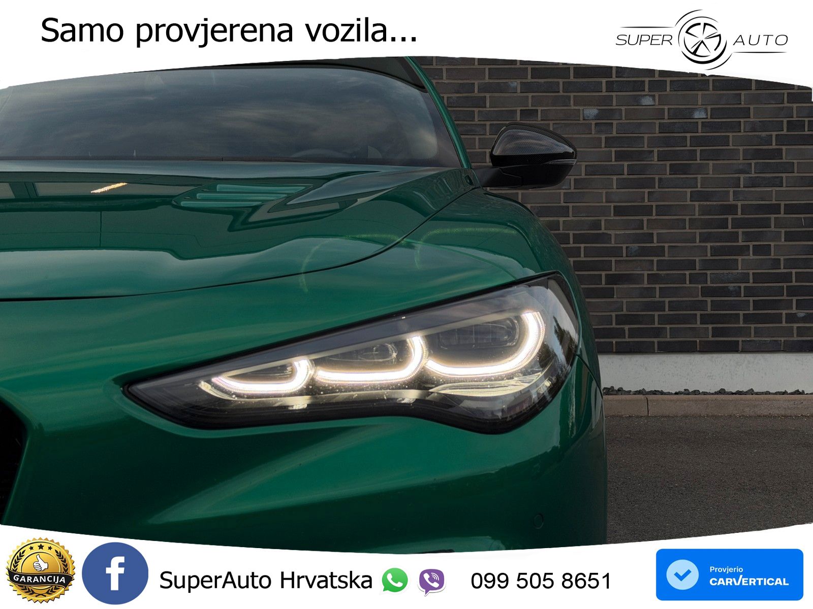 Alfa Romeo Stelvio Quadrifoglio 2.9 V6 Bi-Turbo (520 KS) Q4 Automatic LED+GR SJED+ACC