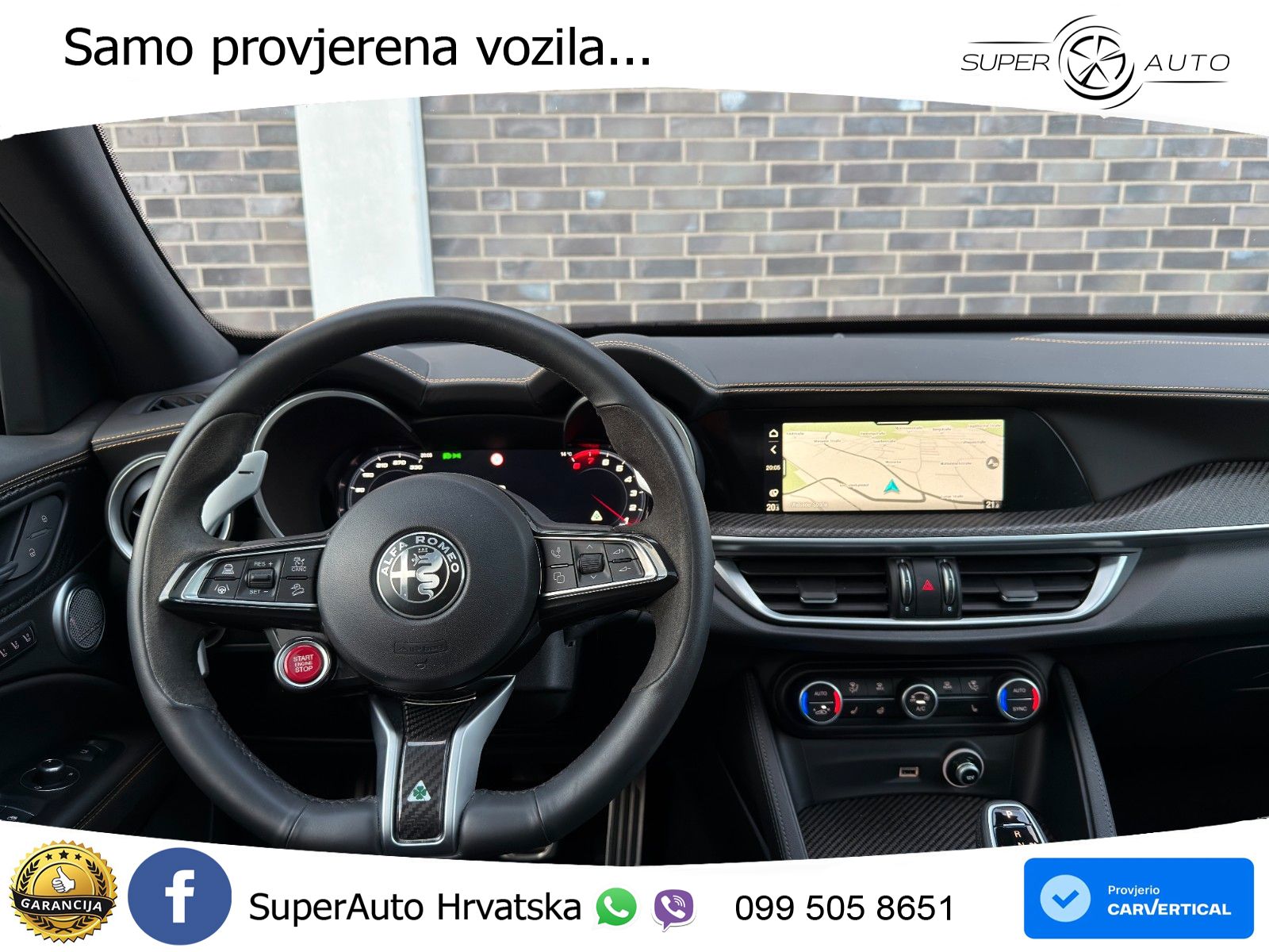 Alfa Romeo Stelvio Quadrifoglio 2.9 V6 Bi-Turbo (520 KS) Q4 Automatic LED+GR SJED+ACC