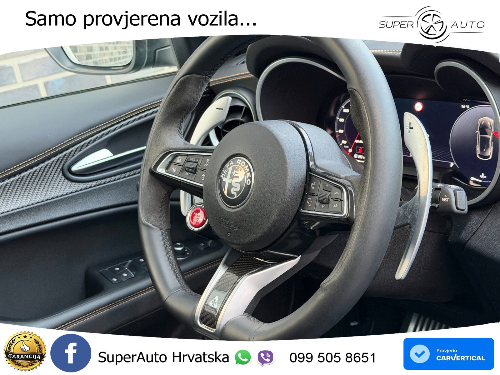 Alfa Romeo Stelvio Quadrifoglio 2.9 V6 Bi-Turbo (520 KS) Q4 Automatic LED+GR SJED+ACC