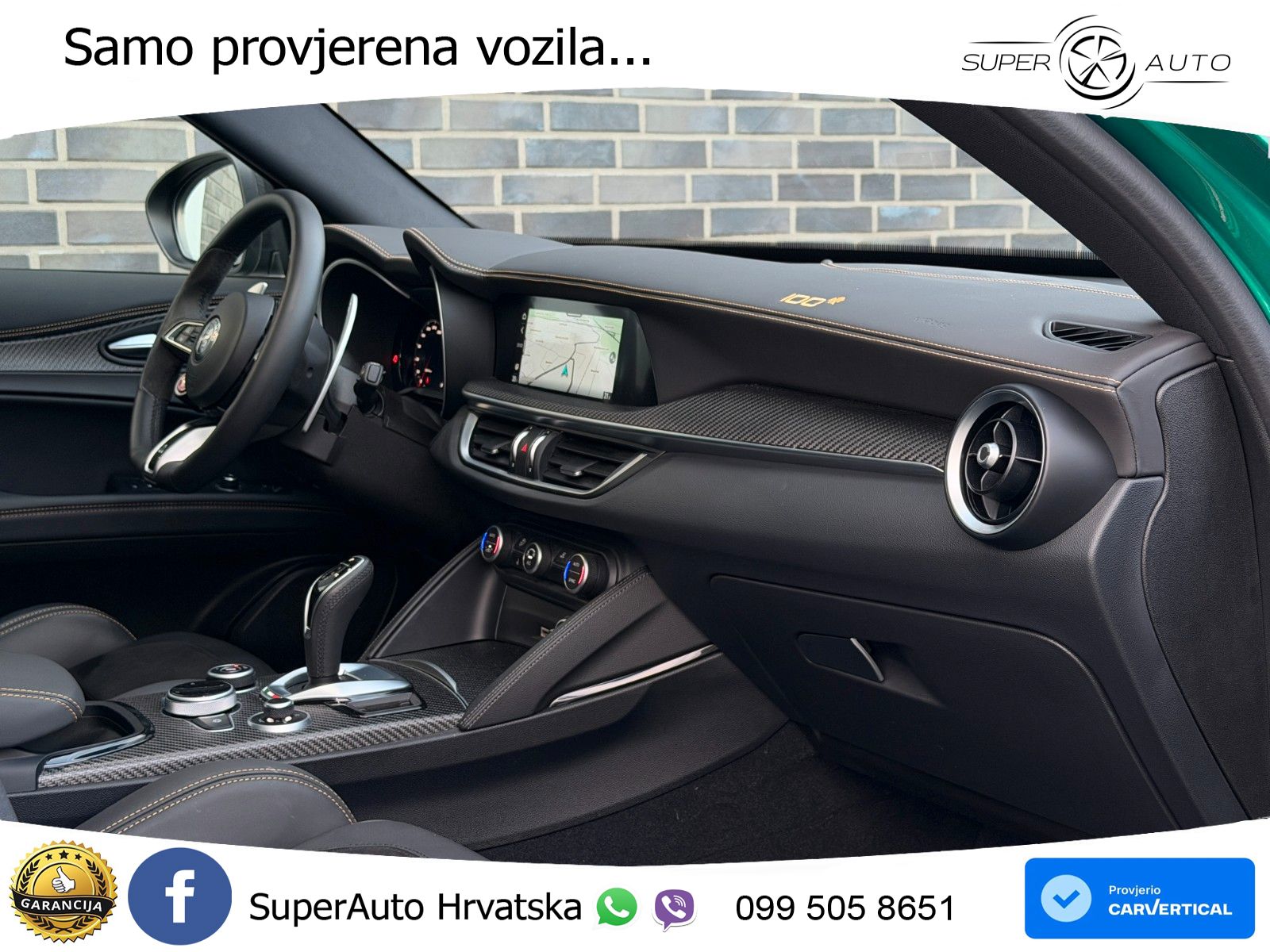 Alfa Romeo Stelvio Quadrifoglio 2.9 V6 Bi-Turbo (520 KS) Q4 Automatic LED+GR SJED+ACC