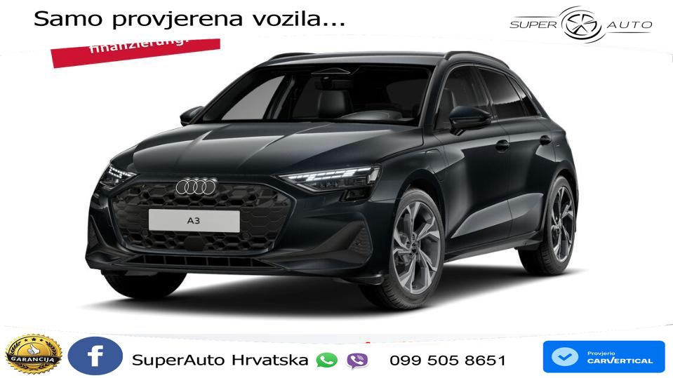 Audi A3 40 TFSIe (204 KS) S tronic LED+GR SJED+ACC
