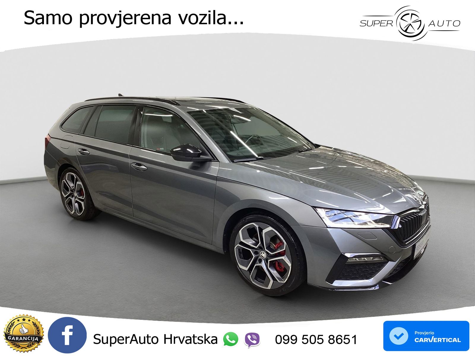 Škoda Octavia Combi RS 2.0 TSI (245 KS) DSG LED+GR SJED+ACC