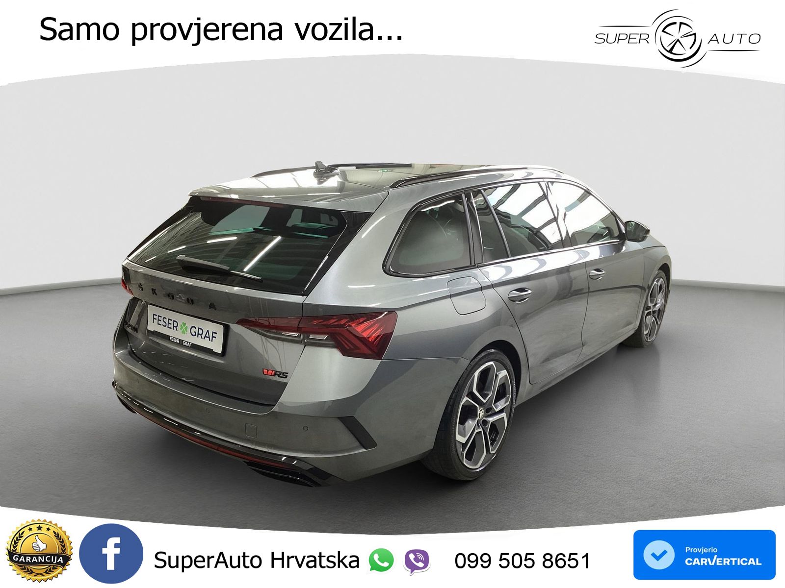 Škoda Octavia Combi RS 2.0 TSI (245 KS) DSG LED+GR SJED+ACC