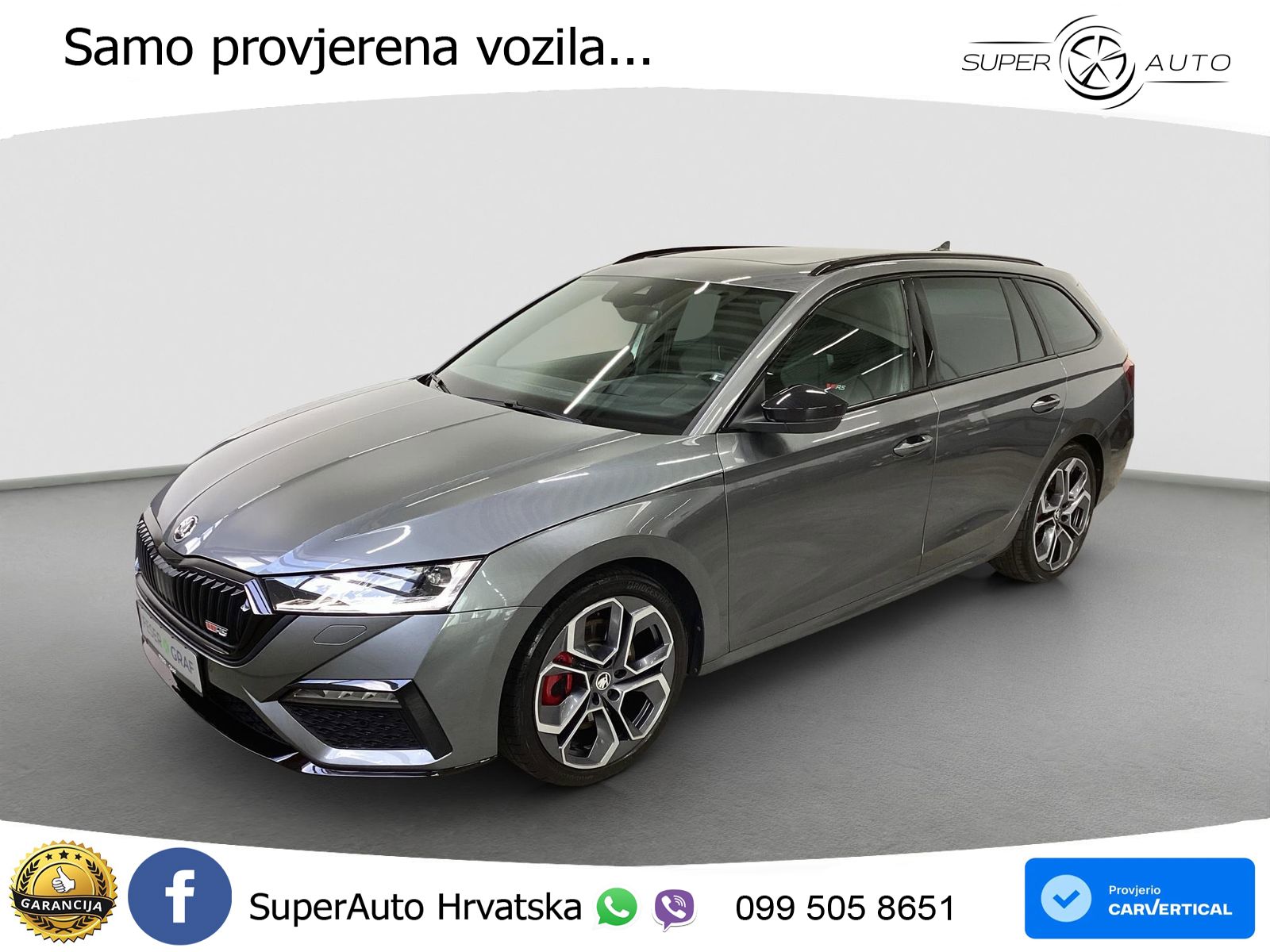 Škoda Octavia Combi RS 2.0 TSI (245 KS) DSG LED+GR SJED+ACC