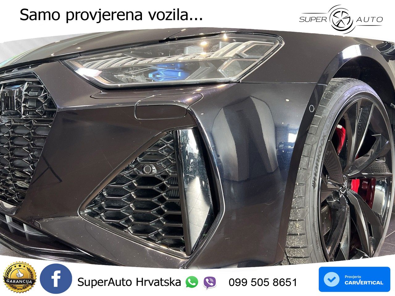 Audi RS6 Avant 4.0 TFSI V8 (600 KS) quattro Tiptronic ZRAČNI+ACC+GR SJED+KAM+PANO