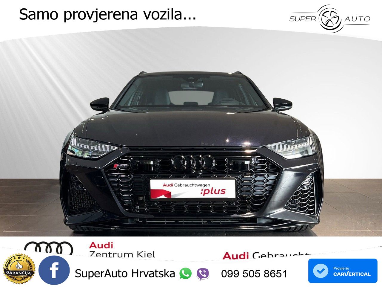 Audi RS6 Avant 4.0 TFSI V8 (600 KS) quattro Tiptronic ZRAČNI+ACC+GR SJED+KAM+PANO