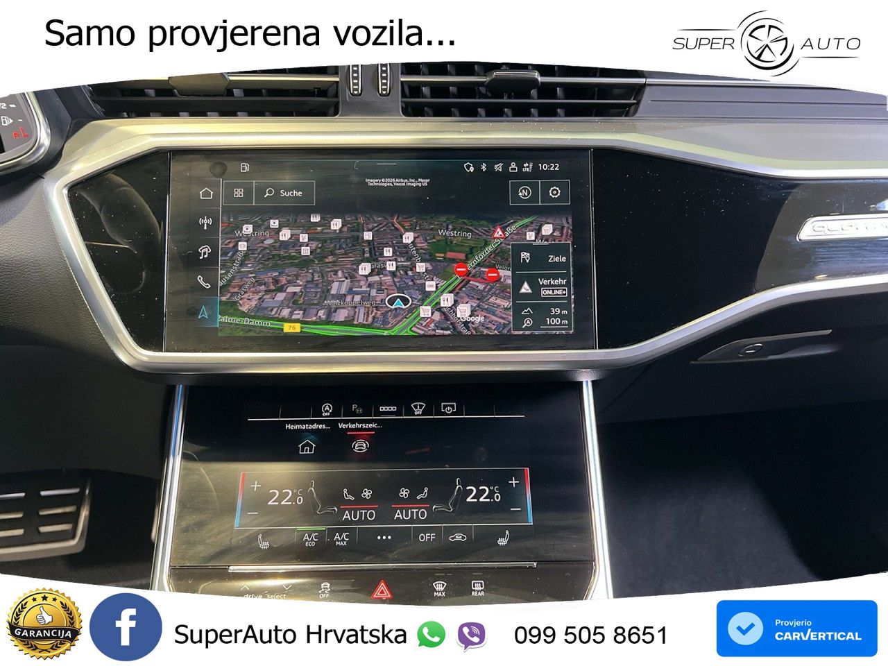 Audi RS6 Avant 4.0 TFSI V8 (600 KS) quattro Tiptronic ZRAČNI+ACC+GR SJED+KAM+PANO