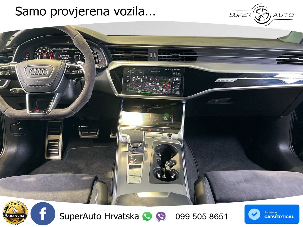 Audi RS6 Avant 4.0 TFSI V8 (600 KS) quattro Tiptronic ZRAČNI+ACC+GR SJED+KAM+PANO