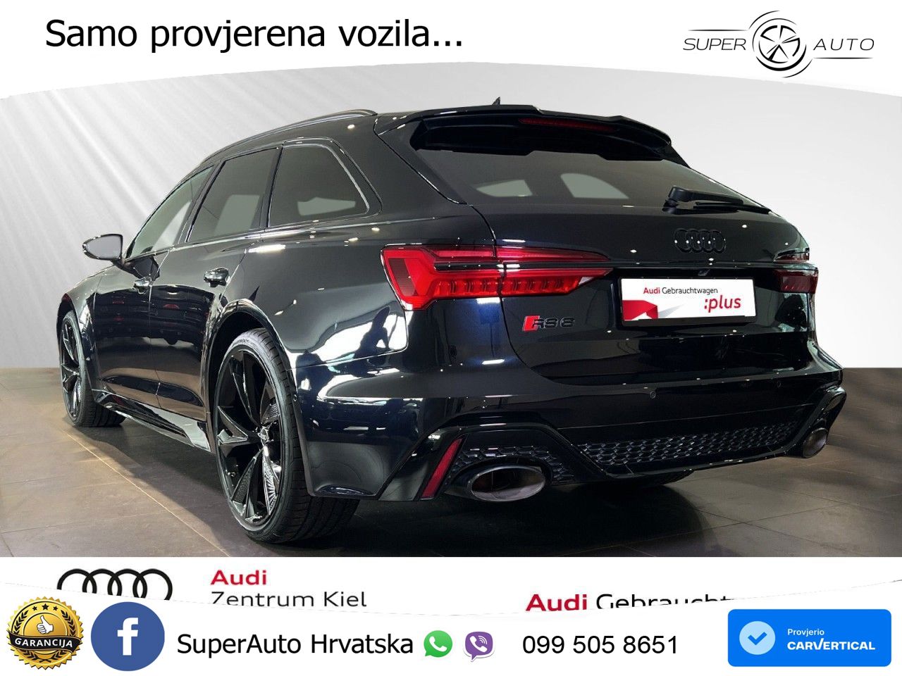 Audi RS6 Avant 4.0 TFSI V8 (600 KS) quattro Tiptronic ZRAČNI+ACC+GR SJED+KAM+PANO