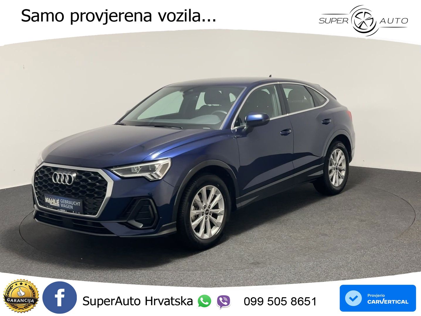 Audi Q3 Sportback 35 TFSI (150 KS) S tronic LED+GR SJED+ACC