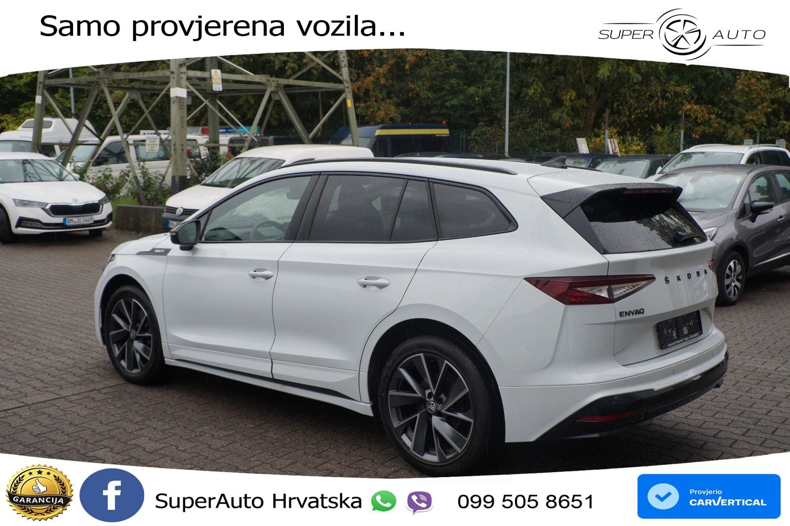 Škoda Enyaq iV 80 82 kWh (204 KS) SportLine LED+GR SJED+ACC