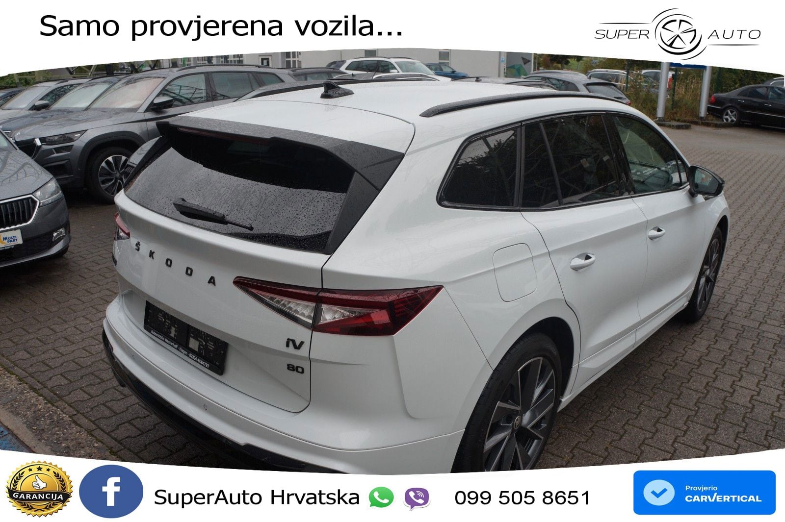 Škoda Enyaq iV 80 82 kWh (204 KS) SportLine LED+GR SJED+ACC