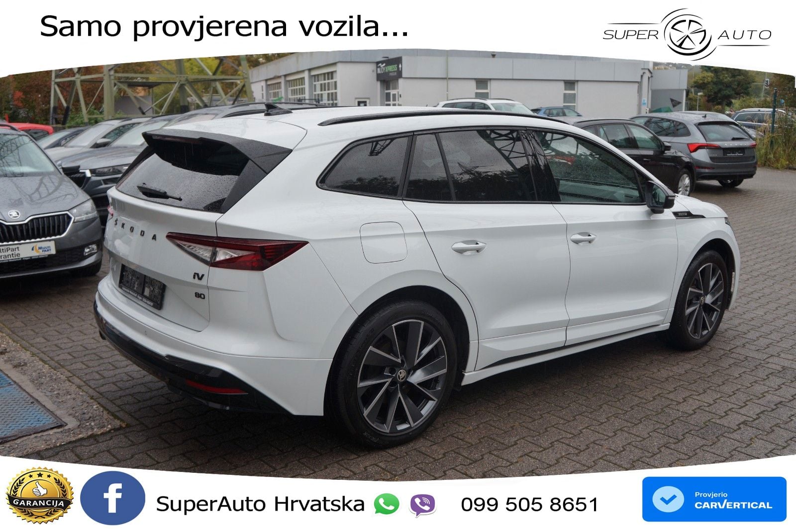 Škoda Enyaq iV 80 82 kWh (204 KS) SportLine LED+GR SJED+ACC