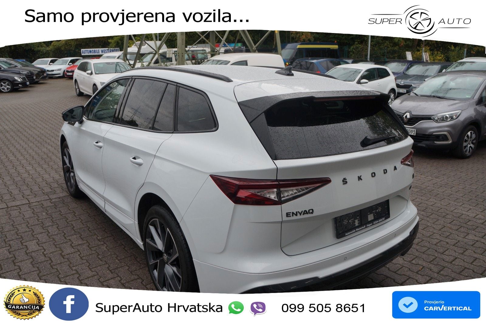Škoda Enyaq iV 80 82 kWh (204 KS) SportLine LED+GR SJED+ACC