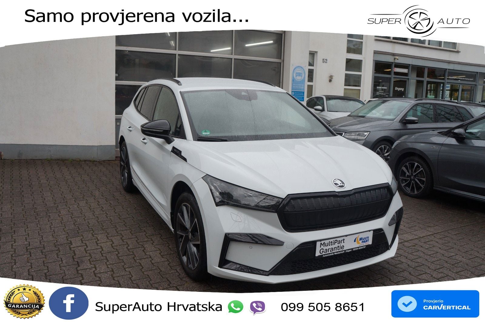 Škoda Enyaq iV 80 82 kWh (204 KS) SportLine LED+GR SJED+ACC