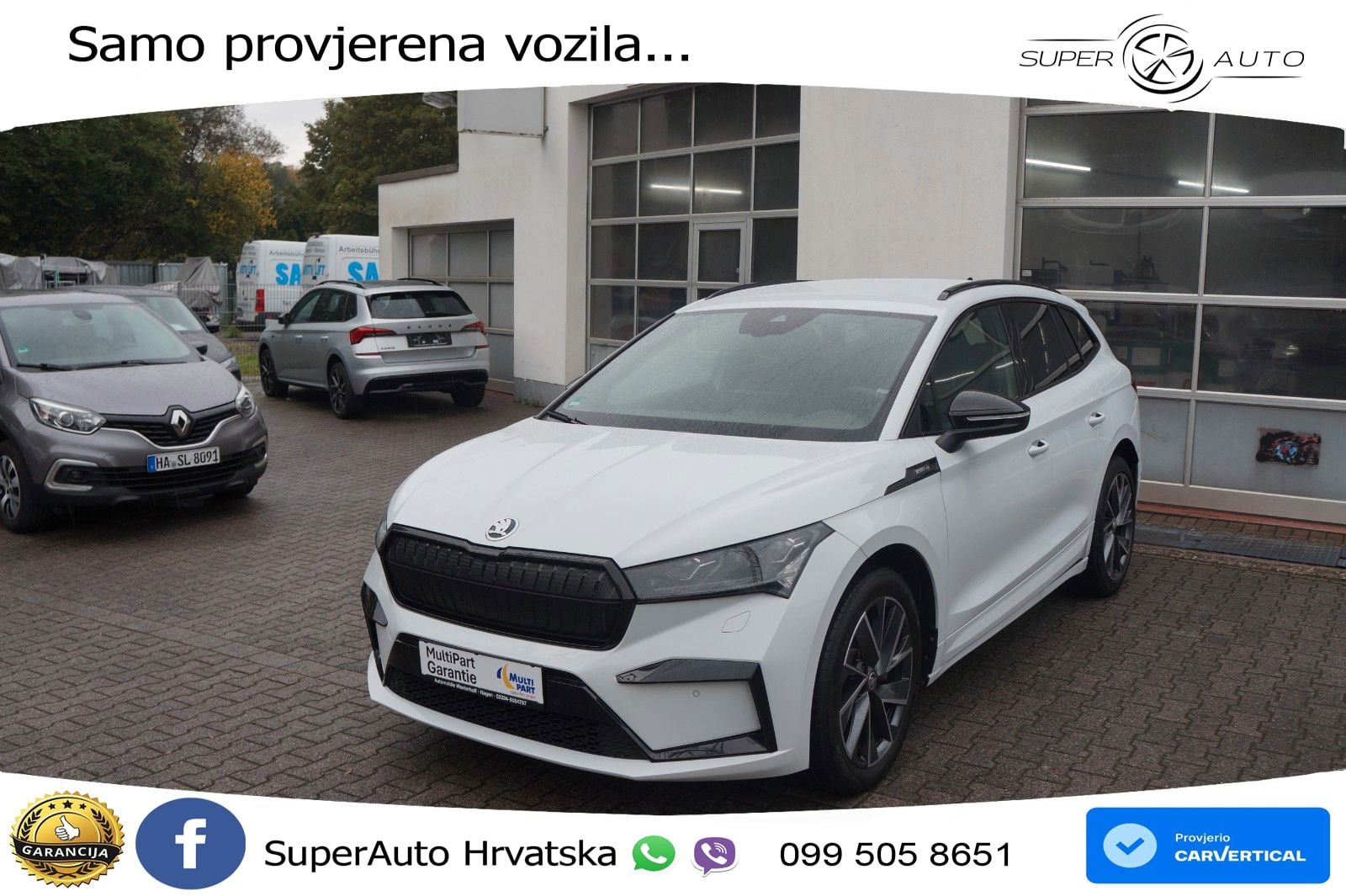 Škoda Enyaq iV 80 82 kWh (204 KS) SportLine LED+GR SJED+ACC