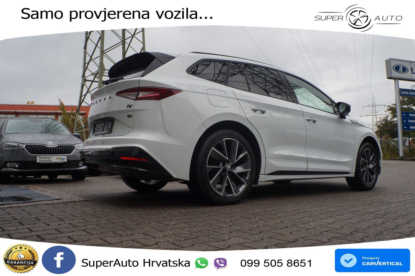 Škoda Enyaq iV 80 82 kWh (204 KS) SportLine LED+GR SJED+ACC
