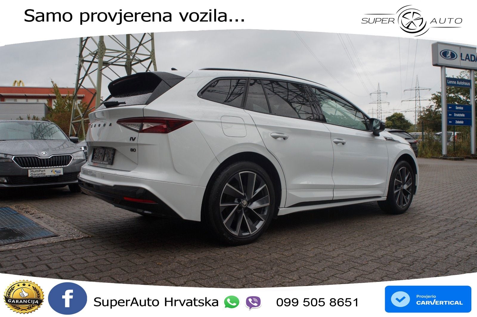 Škoda Enyaq iV 80 82 kWh (204 KS) SportLine LED+GR SJED+ACC