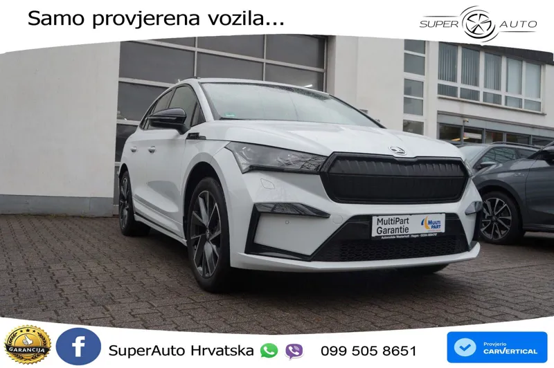 Škoda Enyaq iV 80 82 kWh (204 KS) SportLine LED+GR SJED+ACC