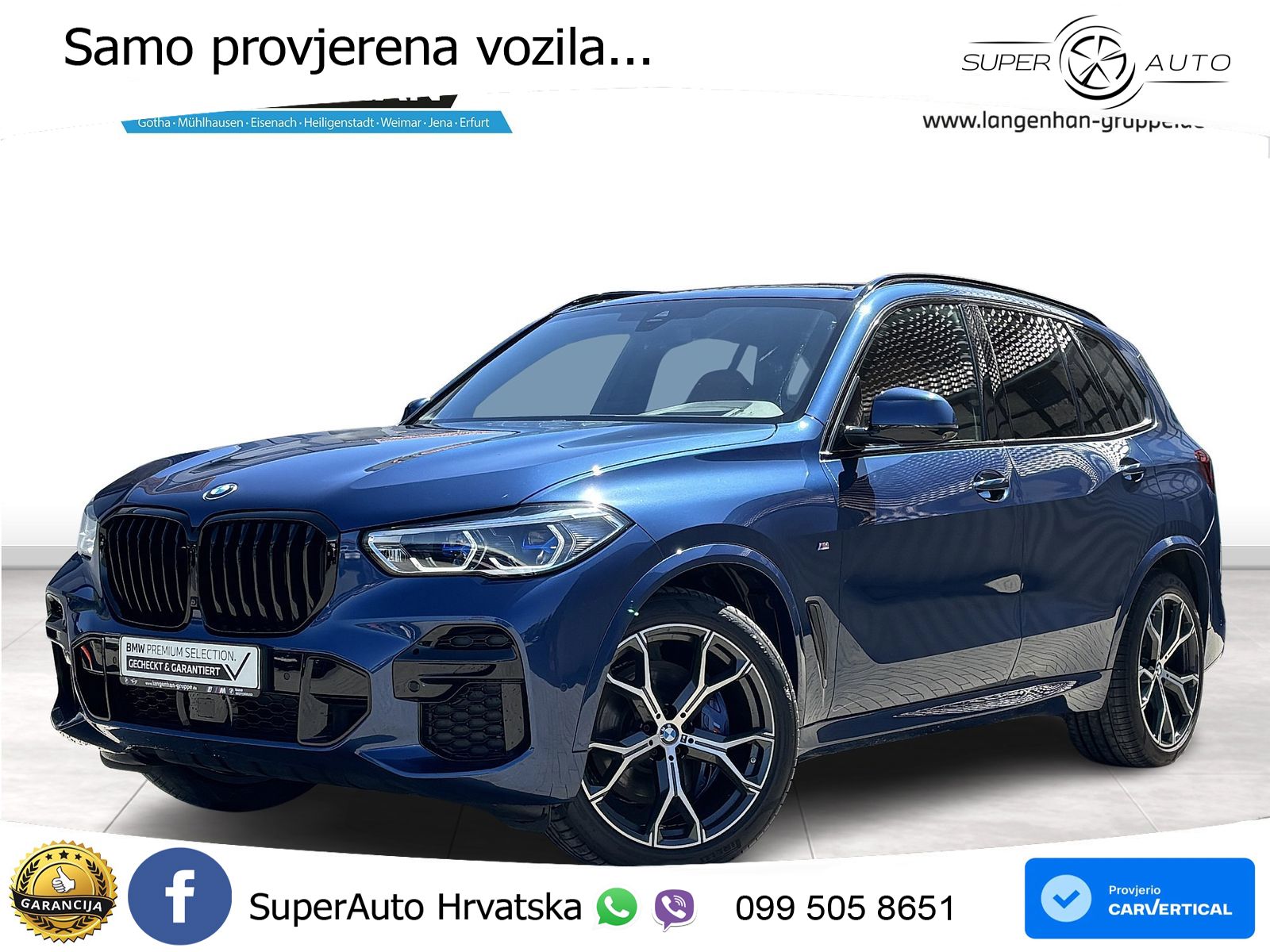 BMW X5 30d (286 KS) xDrive Steptronic M Sport ZRAČNI+ACC+GR SJED+360