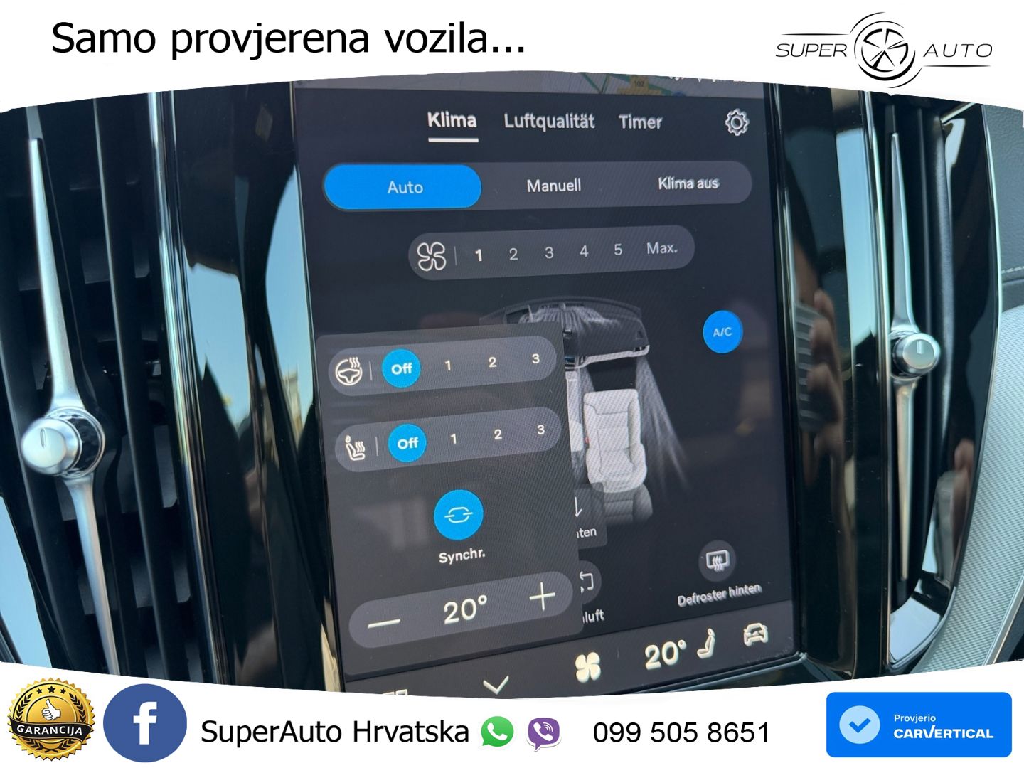 Volvo XC60 B4 Diesel AWD Geartronic ZRAČNI+ACC+GR SJED+KAM+PANO
