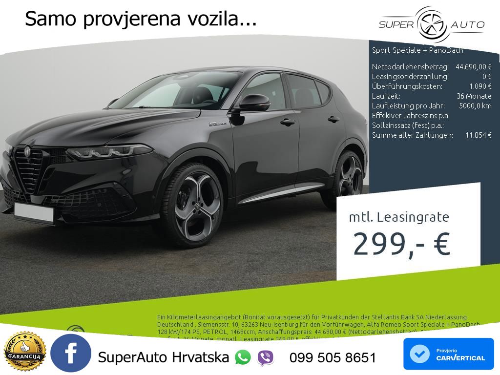 Alfa Romeo Tonale 1.5 VGT (174 KS) Hybrid TCT
