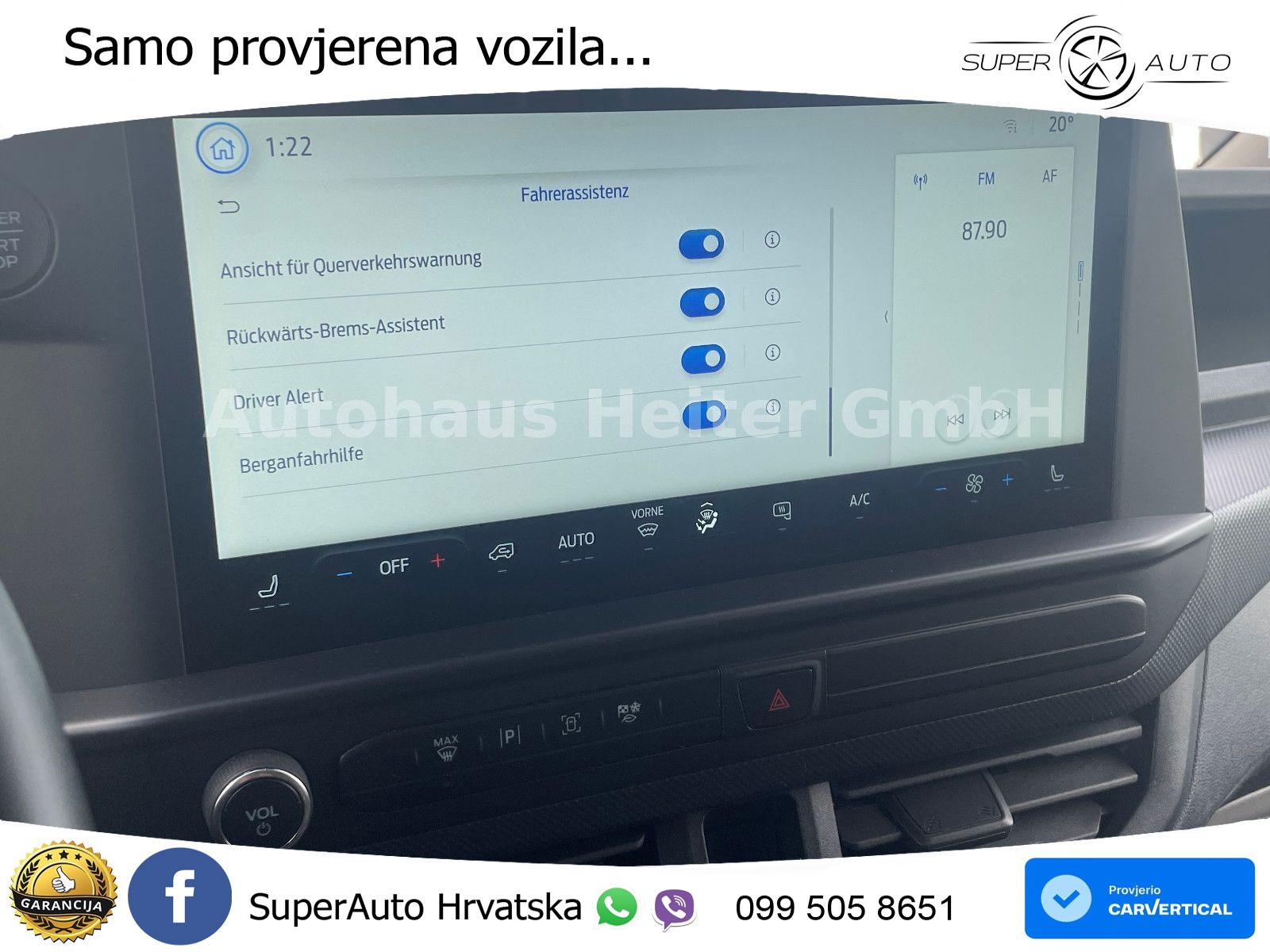 Ford Transit Custom 320 L1H1 Trend / BLIS+ACC+Navi 136 KS