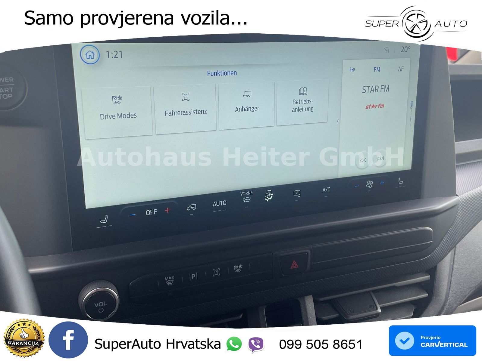 Ford Transit Custom 320 L1H1 Trend / BLIS+ACC+Navi 136 KS