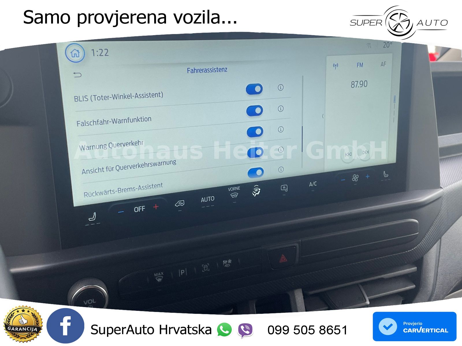 Ford Transit Custom 320 L1H1 Trend / BLIS+ACC+Navi 136 KS
