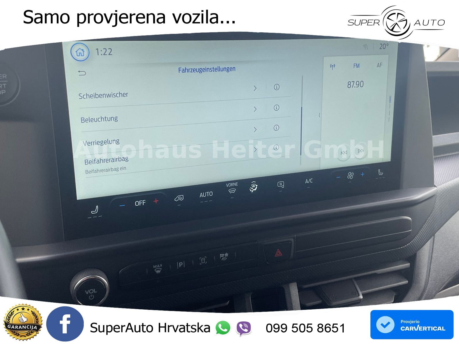Ford Transit Custom 320 L1H1 Trend / BLIS+ACC+Navi 136 KS