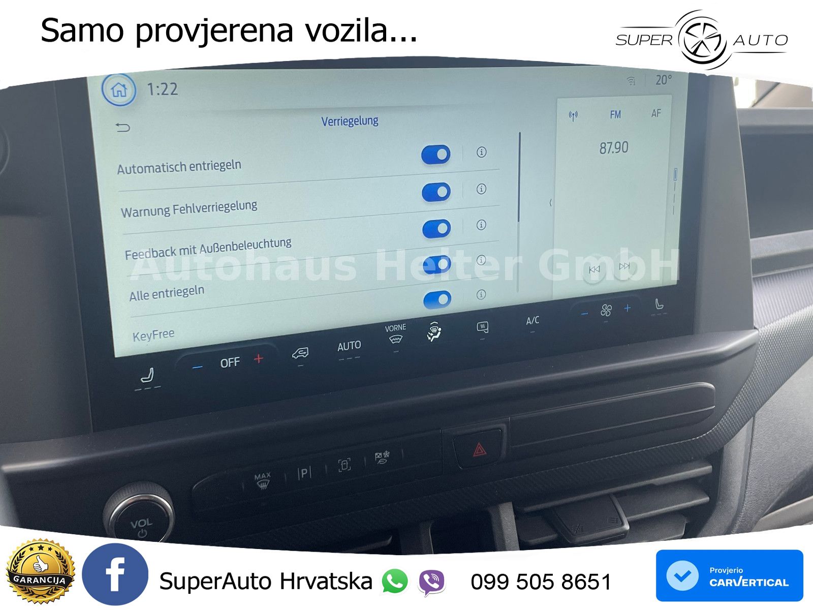 Ford Transit Custom 320 L1H1 Trend / BLIS+ACC+Navi 136 KS