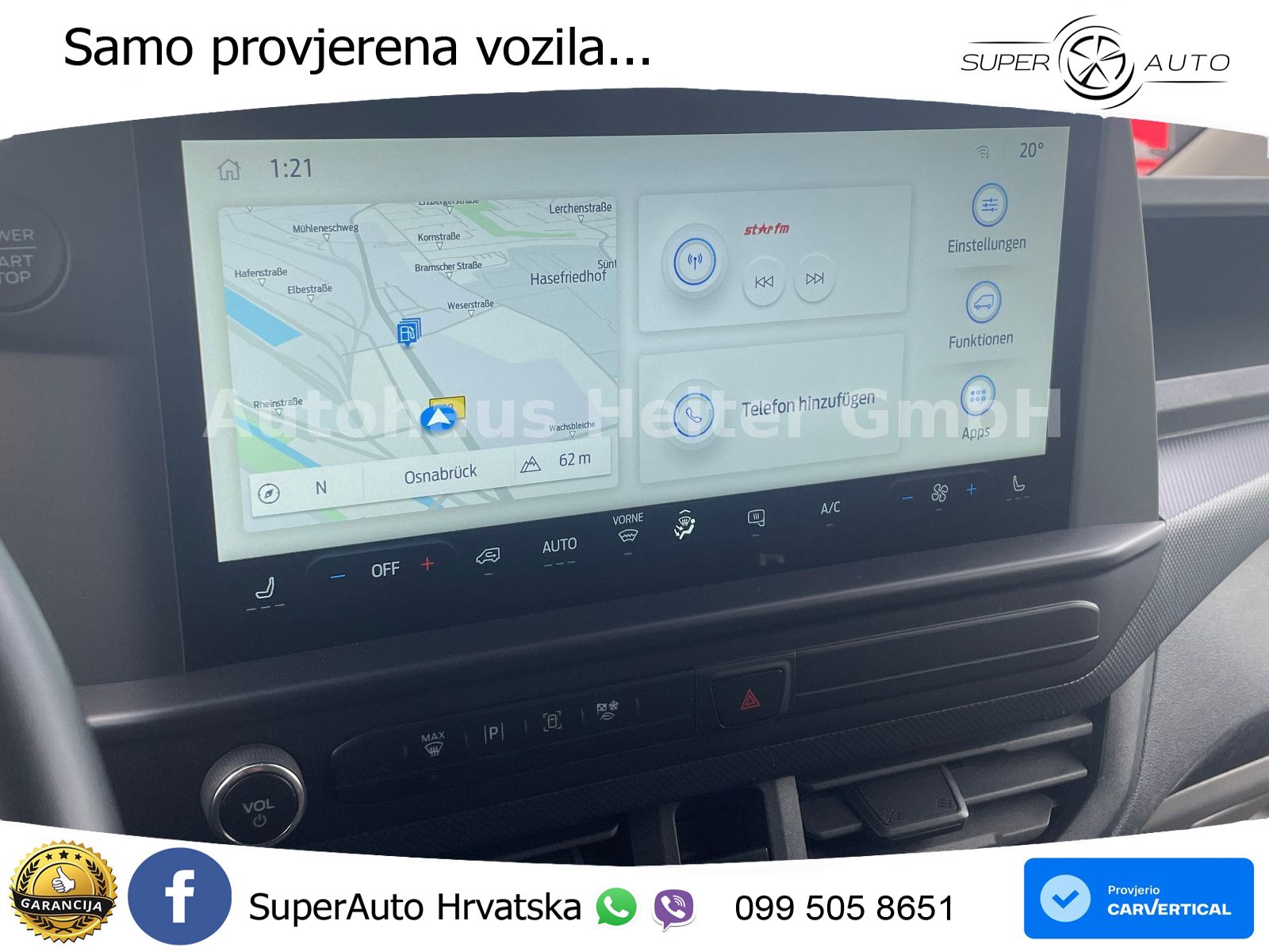 Ford Transit Custom 320 L1H1 Trend / BLIS+ACC+Navi 136 KS