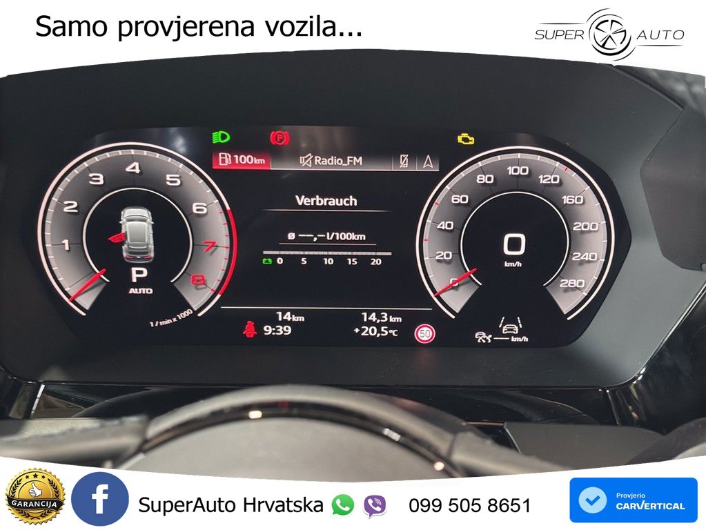 Audi A3 Sportback 40 TFSI (204 KS) quattro S tronic MATRIX+GR SJED+KAM
