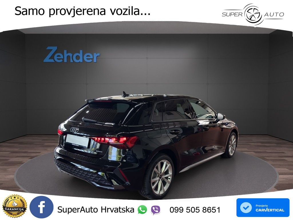 Audi A3 Sportback 40 TFSI (204 KS) quattro S tronic MATRIX+GR SJED+KAM
