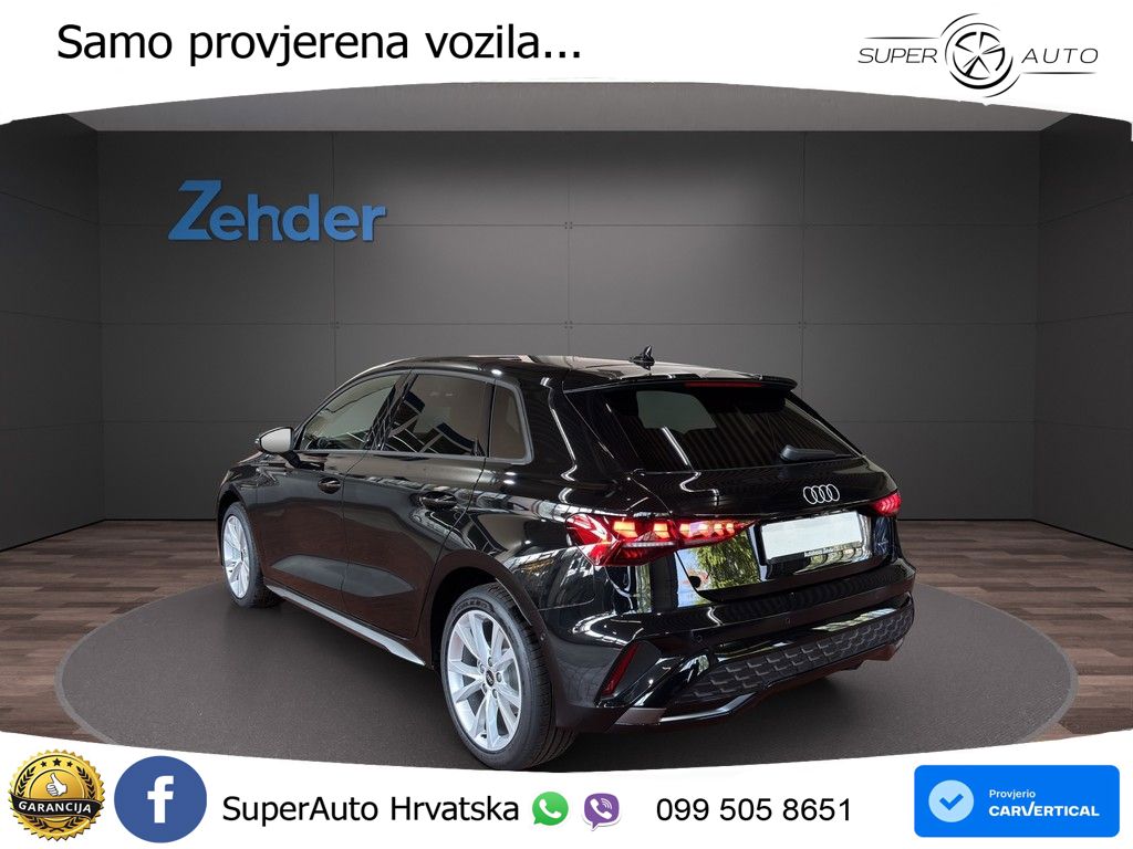 Audi A3 Sportback 40 TFSI (204 KS) quattro S tronic MATRIX+GR SJED+KAM