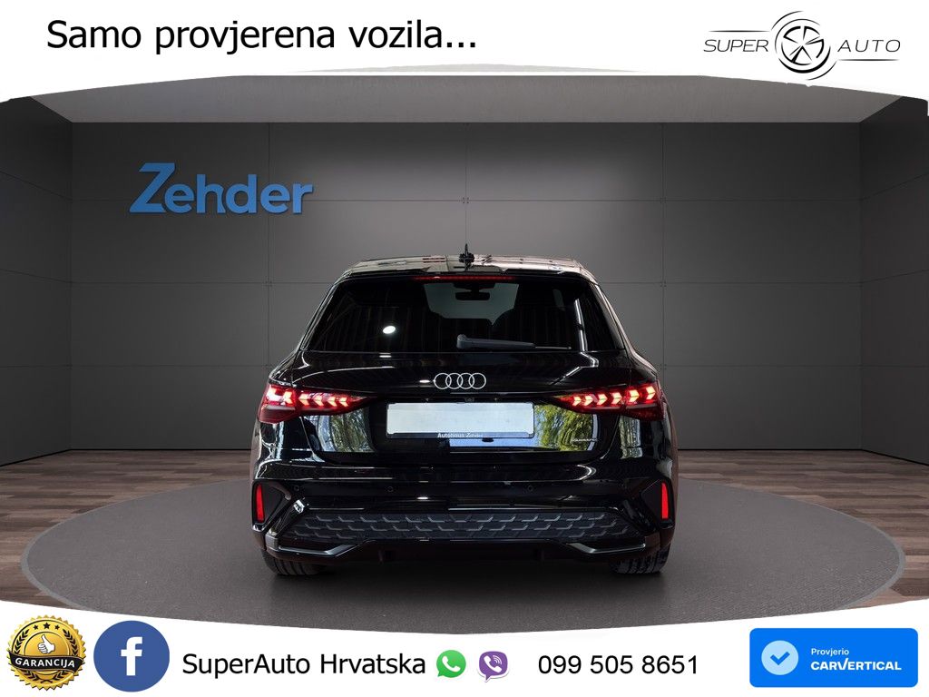 Audi A3 Sportback 40 TFSI (204 KS) quattro S tronic MATRIX+GR SJED+KAM