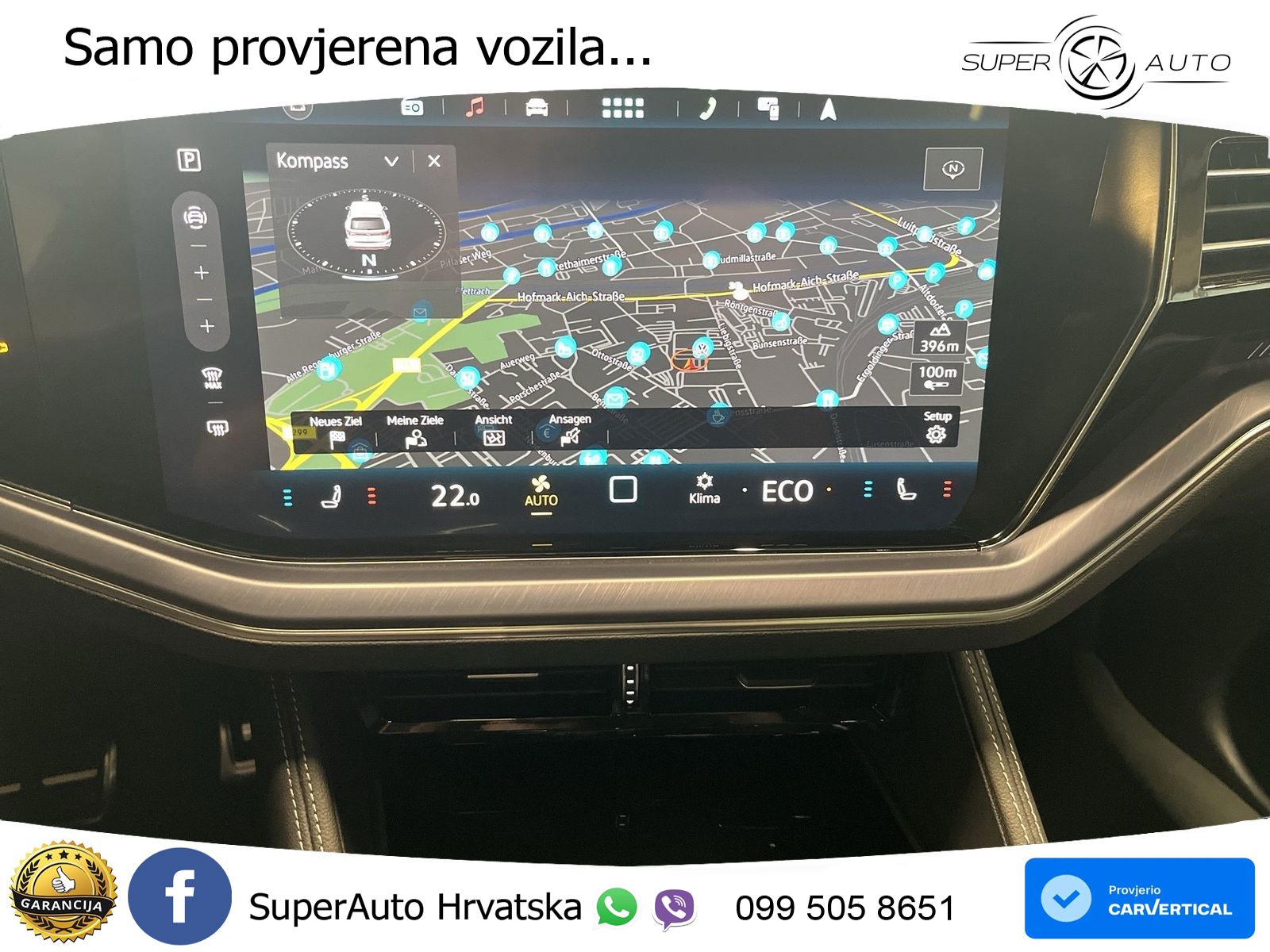 Volkswagen Touareg 3.0 V6 TDI (286 KS) 4MOTION Tiptronic ZRAČNI+ACC+GR SJED+KAM+PANO