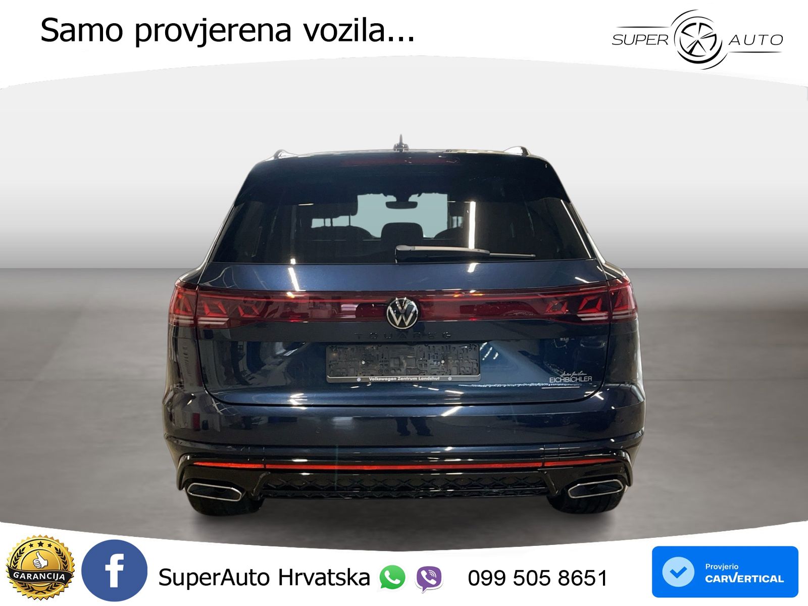 Volkswagen Touareg 3.0 V6 TDI (286 KS) 4MOTION Tiptronic ZRAČNI+ACC+GR SJED+KAM+PANO