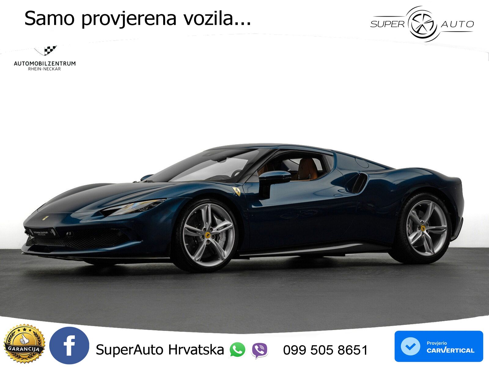 Ferrari 296 GTB 3.0 V6 (830 KS) F1 DCT