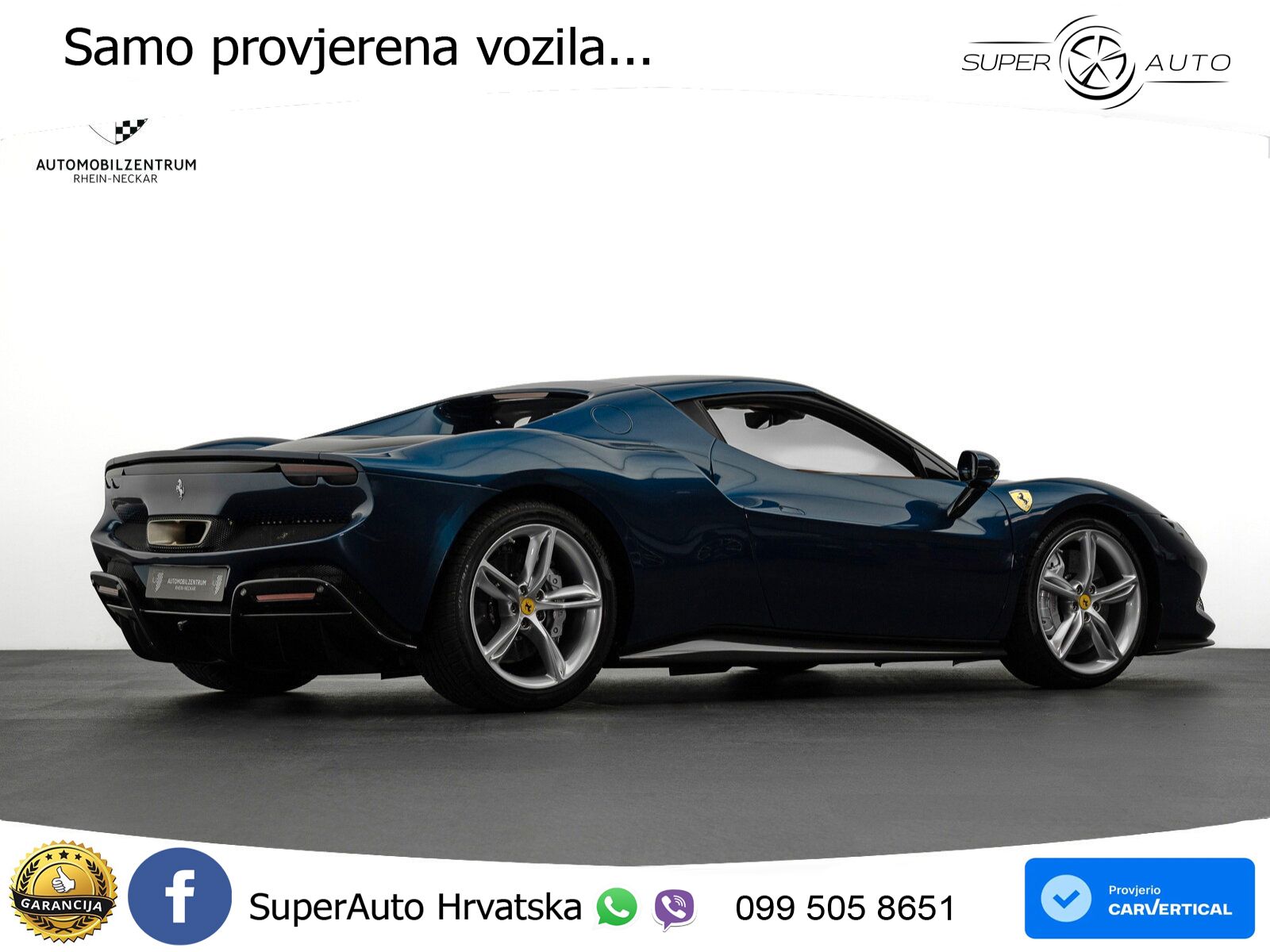 Ferrari 296 GTB 3.0 V6 (830 KS) F1 DCT