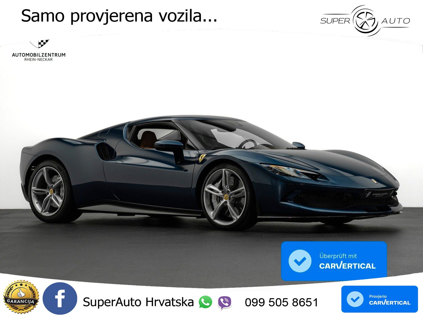 Ferrari 296 GTB 3.0 V6 (830 KS) F1 DCT