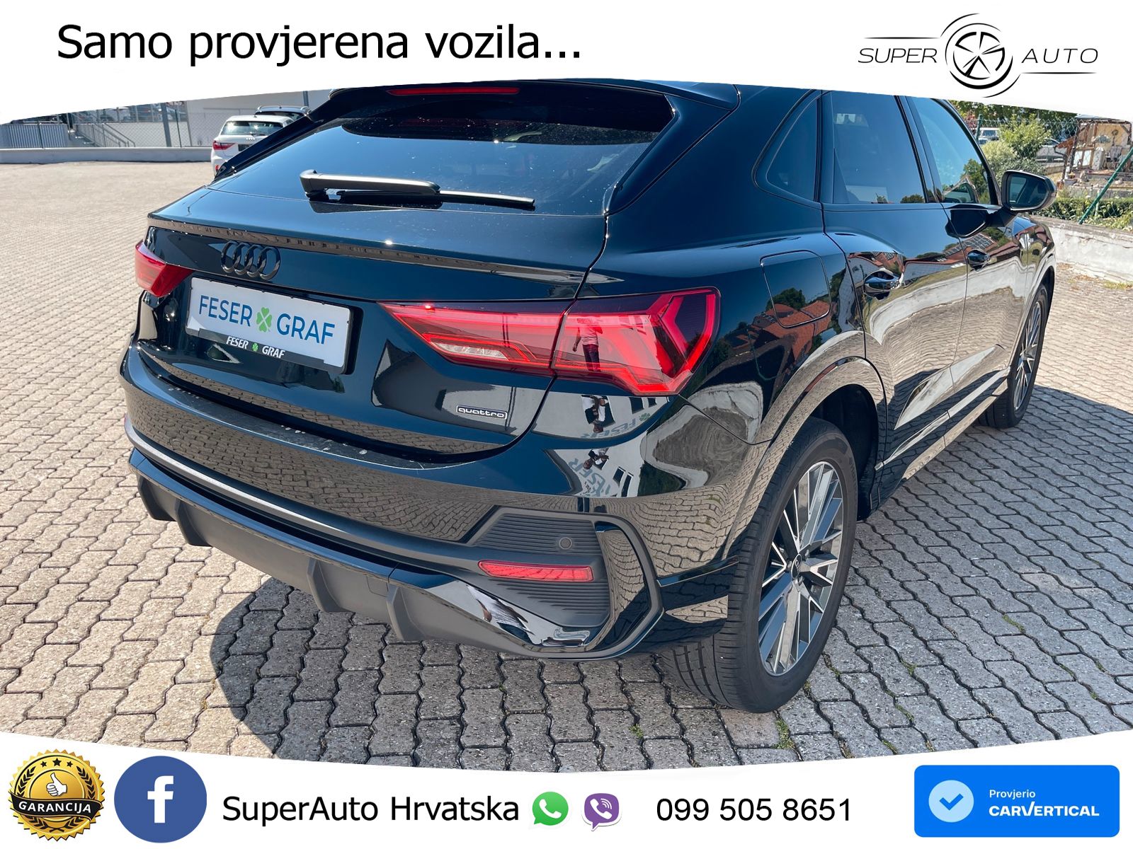 Audi Q3 II Sportback 40 TFSI (190 KS) quattro S tronic S line LED+GR SJED+ACC